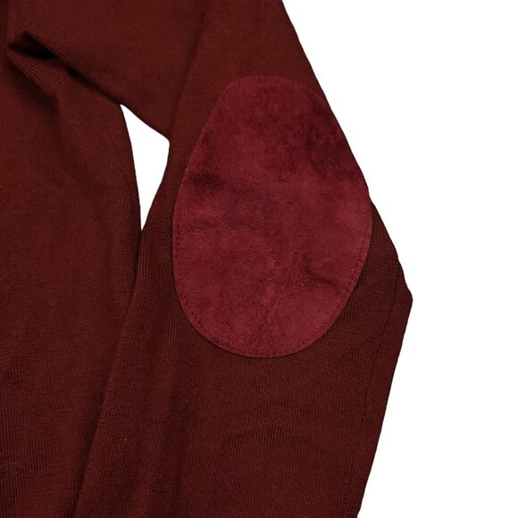 Sandro‎ Paris Womens Maroon Soft Wool Crewneck Slim Fit Sweater M Designer - Picture 6 of 16